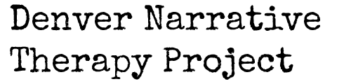 Denver Narrative Therapy Project - text in a transparent .png type image